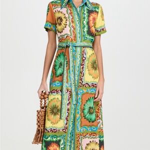 Alemais Disco daisy shirtdress US2